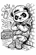 Street style attitude panda
